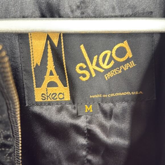 Skea Insulated Velour Fleece Vintage Full Zip Embroidered Vest Gilet W1658 Sz M - Picture 3 of 8